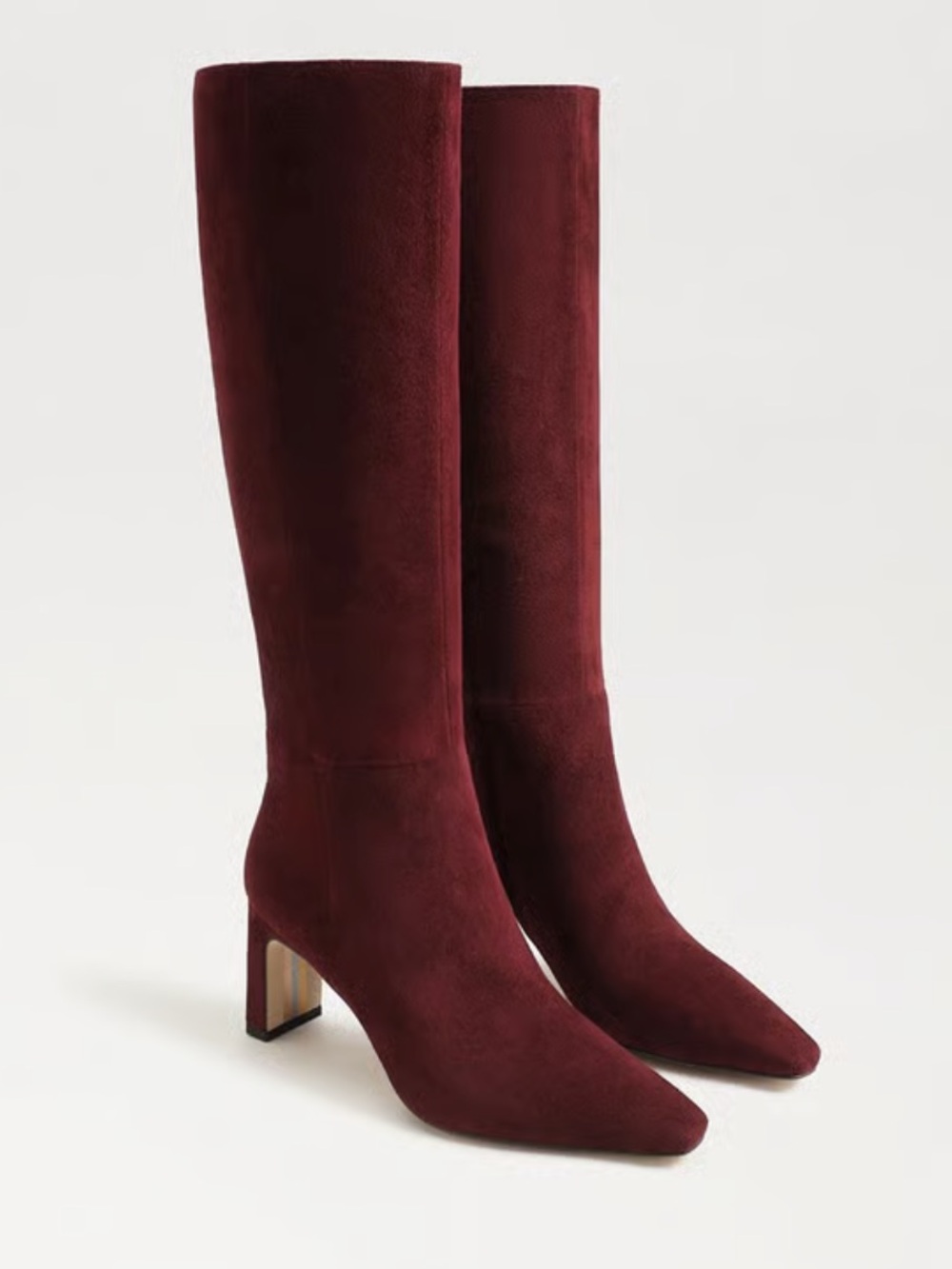 Sam Edelman Sylvia Burgundy Knee High Boot